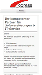 Mobile Screenshot of coress.de